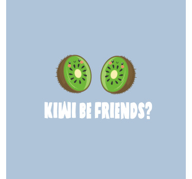 Kitchen poster funny quote with kiwis - TenStickers