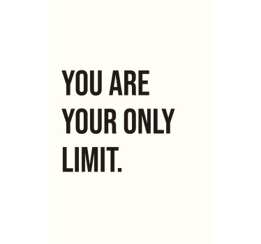 办公室宣传画 你就是唯一的限制 - TenStickers