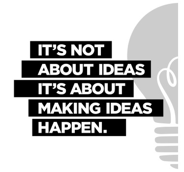 办公室宣传画激发创意的文字 - TenStickers