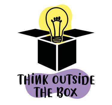 办公室宣传画：跳出思维框架的文字 - TenStickers