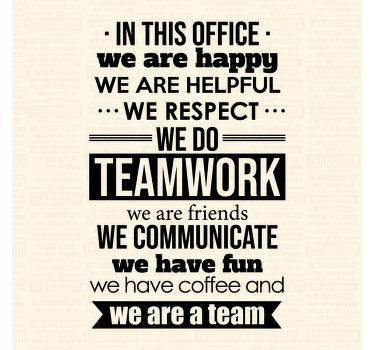 办公室宣传画激励职场名言 - TenStickers