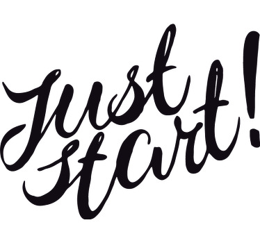 办公室宣传画，立即行动 - TenStickers