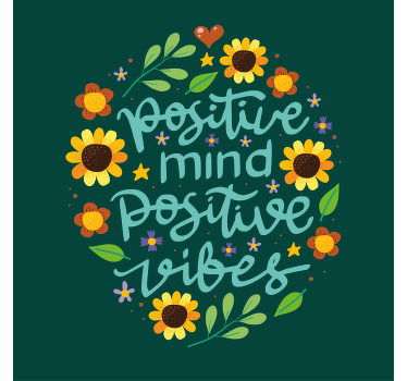 青少年卧室的宣传画，激励人心的彩色名言 - TenStickers