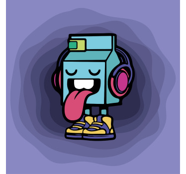 Teenager poster for milky character graffiti art - TenStickers