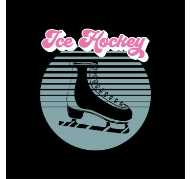 Poster for teenager ice hockey skates - TenStickers