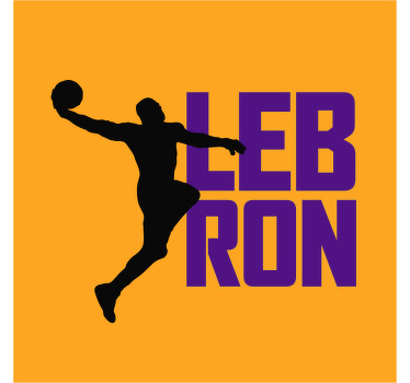 Poster for teenager lebron james cool basketball - TenStickers