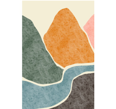 客厅海报现代抽象画 - TenStickers