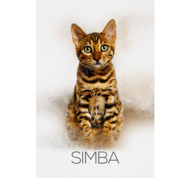 客厅海报宠物肖像 - TenStickers