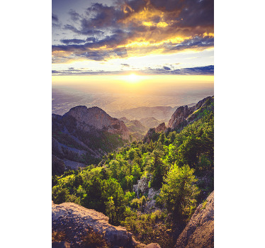 客厅海报山上日出 - TenStickers