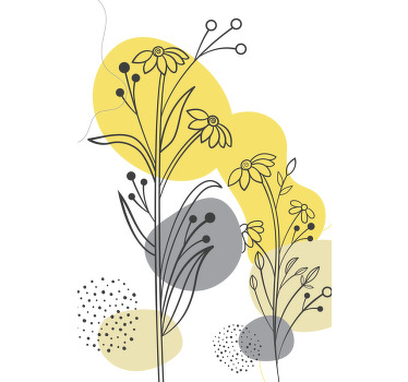 Αφίσα για το σαλόνι με φυτά pantone - TenStickers