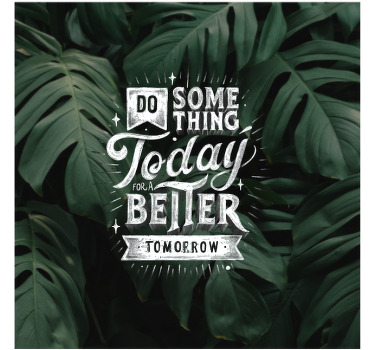 Living room poster inspire a better tomorrow - TenStickers