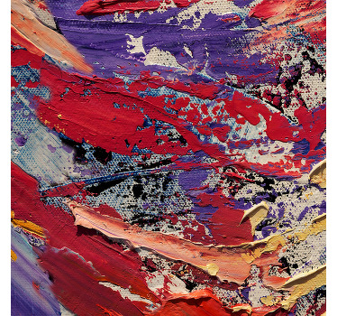 Αφίσα για το σαλόνι με πίνακα σε έντονα χρώματα - TenStickers