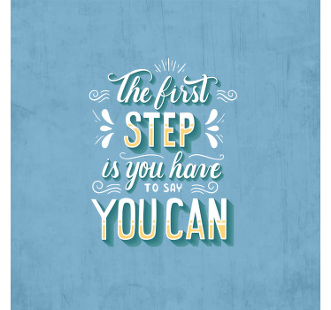 Αφίσα για το σαλόνι Παράθεση το πρώτο βήμα - TenStickers