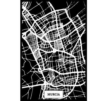 Plakat do salonu mapa topograficzna murcji - TenStickers