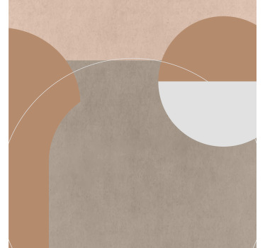 Plakat do salonu w nieregularnym stylu geometrycznym - TenStickers