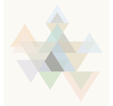 Poster salón arte mural triángulos coloridos - TenVinilo