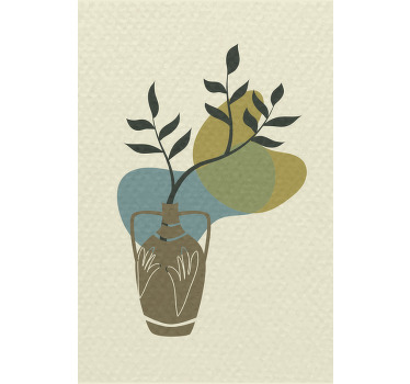 Poster woonkamer japandi minimalistische natuur - TenStickers