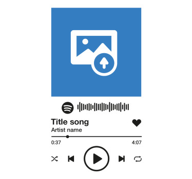 Living room poster custom spotify song print - TenStickers