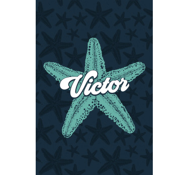 Nursery poster starfish bluetones - TenStickers