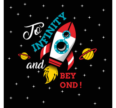 Nursery poster to infinity and beyond - TenStickers