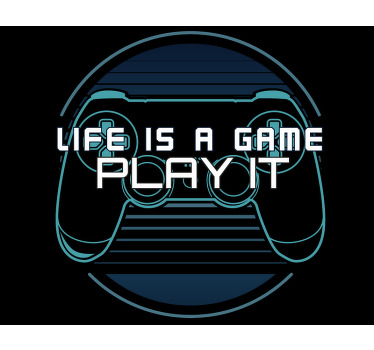 Gaming poster leben ist ein spiel - TenStickers