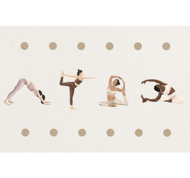 Quote poster yoga poses sequence - TenStickers