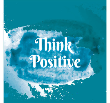 Poster zitat denke positiv - TenStickers