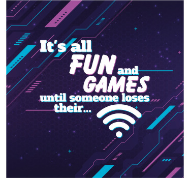 Poster cameretta ragazzi wifi divertente - TenStickers