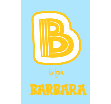 포스터 청소년 침실 알파벳 개인화 - TenStickers