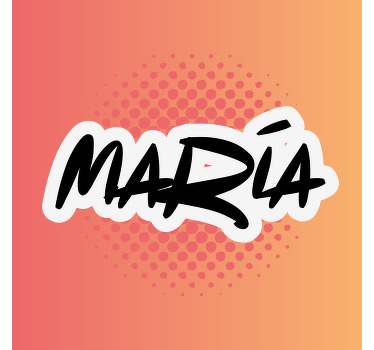 Poster cameretta ragazzi arte del nome personalizzata - TenStickers