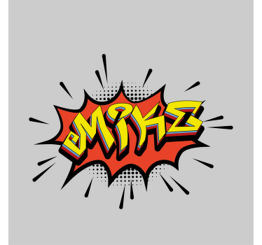 포스터 청소년 침실 만화 글씨 스타일 - TenStickers