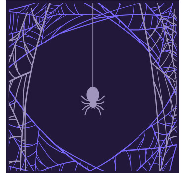 Spider web focus poster for teenager - TenStickers