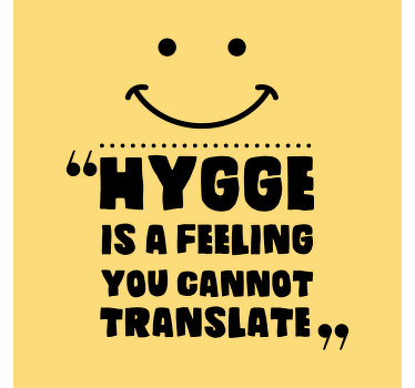 Poster for teenager hygge is feeling - TenStickers