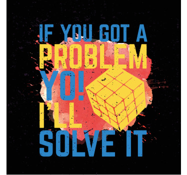 "poster for teenager life is like a rubik's cube" - TenStickers