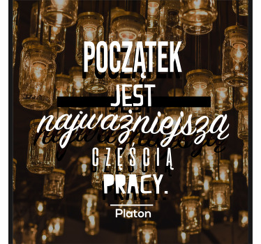 Plakat z frazą o produktywności - TenStickers