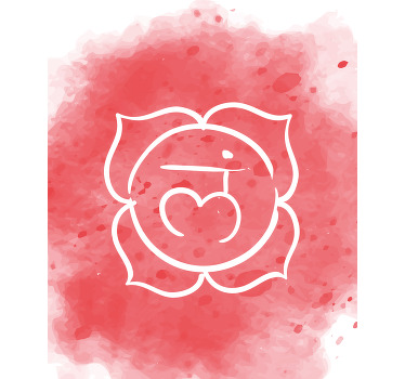 Zen poster beautiful root chakra symbol - TenStickers