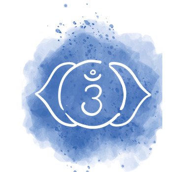 Zen poster third eye chakra symbol art print - TenStickers