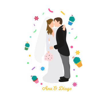 "santo antónio" weddings event poster - TenStickers