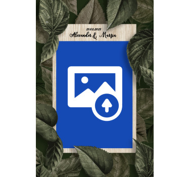 Event poster wedding hands and bouquet - TenStickers