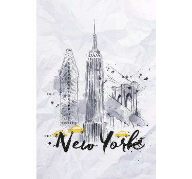 City poster skyline of new york - TenStickers