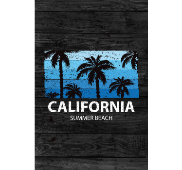 City poster california summer beach print - TenStickers
