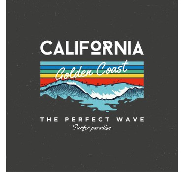 City poster california beach waves art print - TenStickers