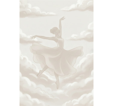Minimalist poster cloud dancer - TenStickers