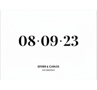 Poster para personalizar data de ocasião especial - TenStickers