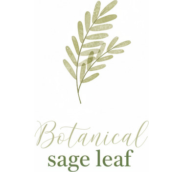 Poster para personalizar folha de sálvia botânica - TenStickers