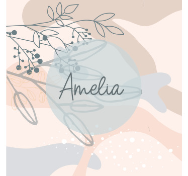 Personalisierte poster amelia's personalisierter druck - TenStickers