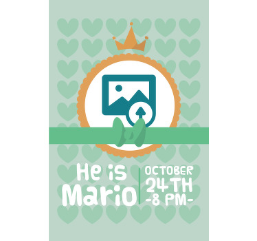 Personalisierte poster er ist mario - TenStickers