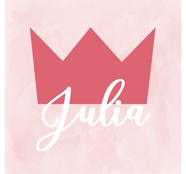 Personalisierte poster krone personalisierung julia - TenStickers