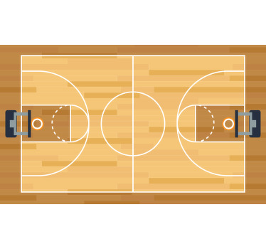 Poster basket tapete vinílico juvenil de basquete - TenStickers