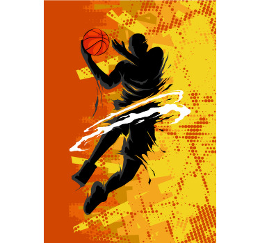 Poster basket jogador de basquete - TenStickers